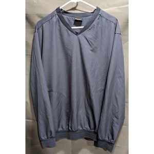 Nike Golf Navy Pullover V-Neck Wind Breaker Sweater Men Size Large Vintage 2000s